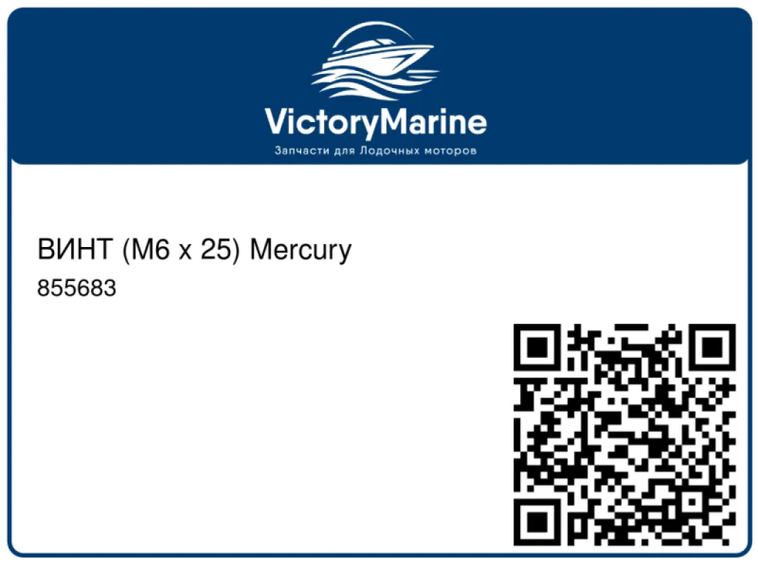 ВИНТ (M6 x 25) Mercury
