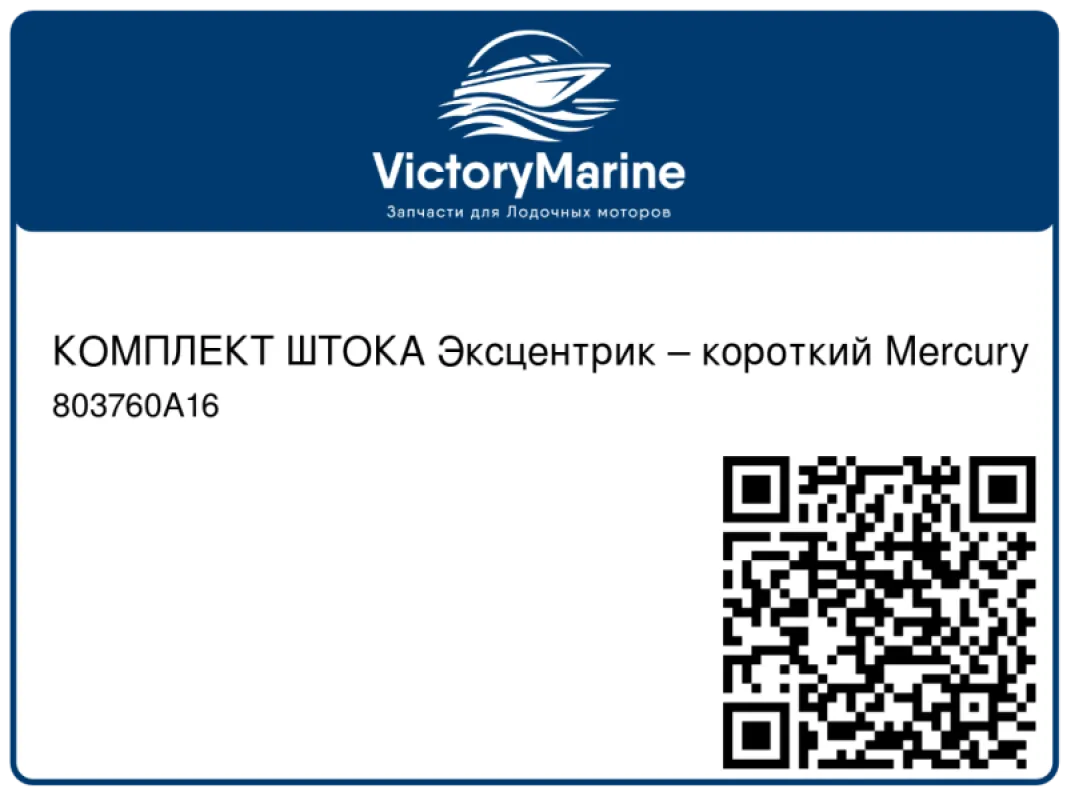 КОМПЛЕКТ ШТОКА Эксцентрик – короткий Mercury