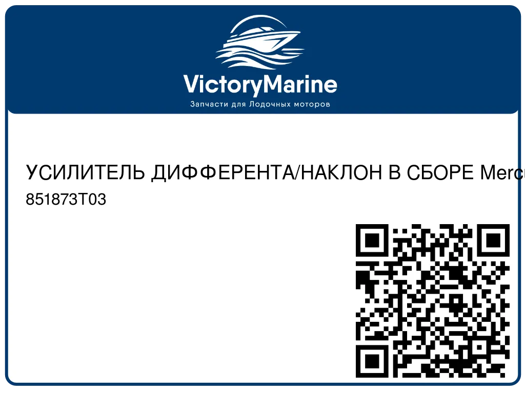 УСИЛИТЕЛЬ ДИФФЕРЕНТА/НАКЛОН В СБОРЕ Mercury 851873T03