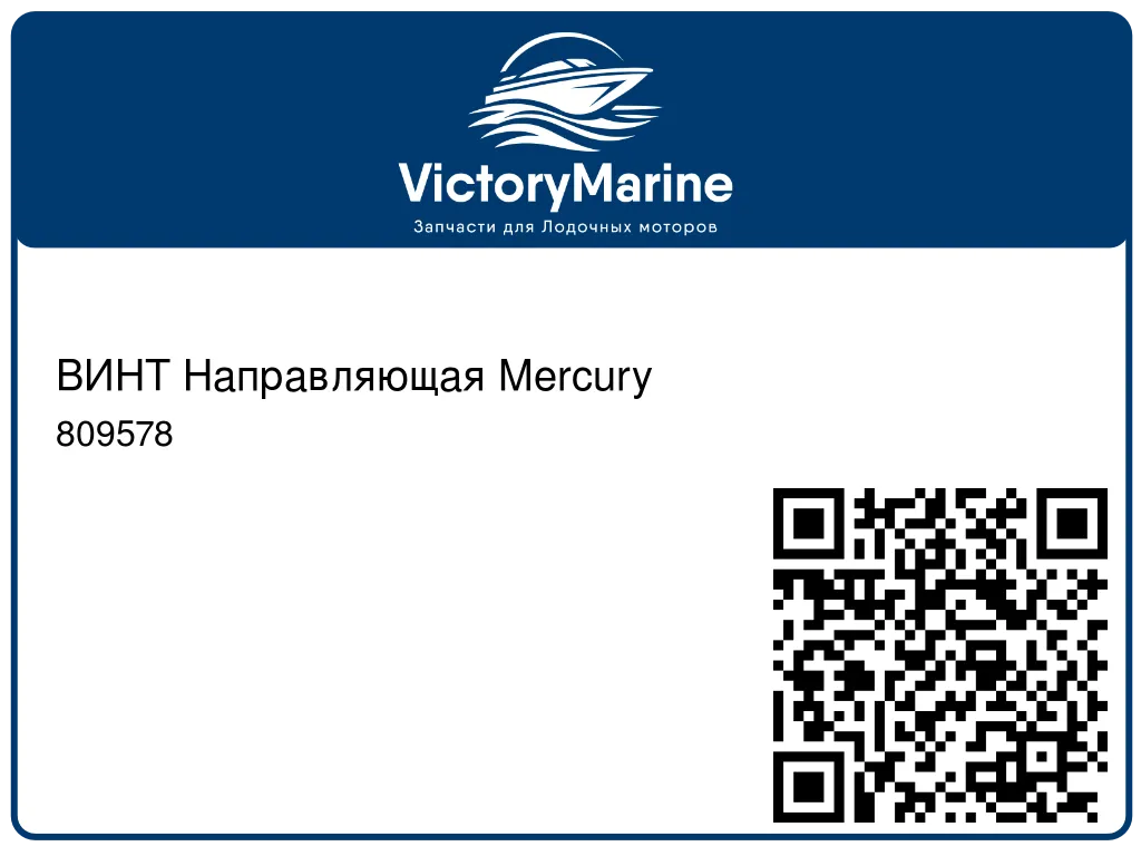 ВИНТ Направляющая Mercury 809578