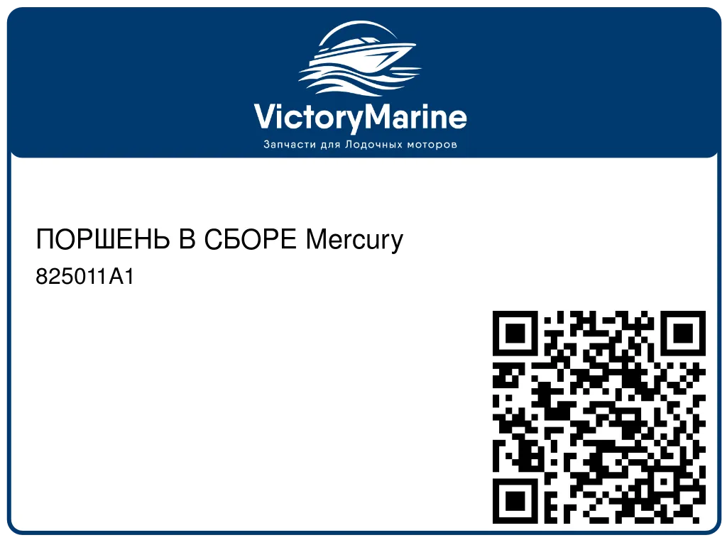 ПОРШЕНЬ В СБОРЕ Mercury 825011A1