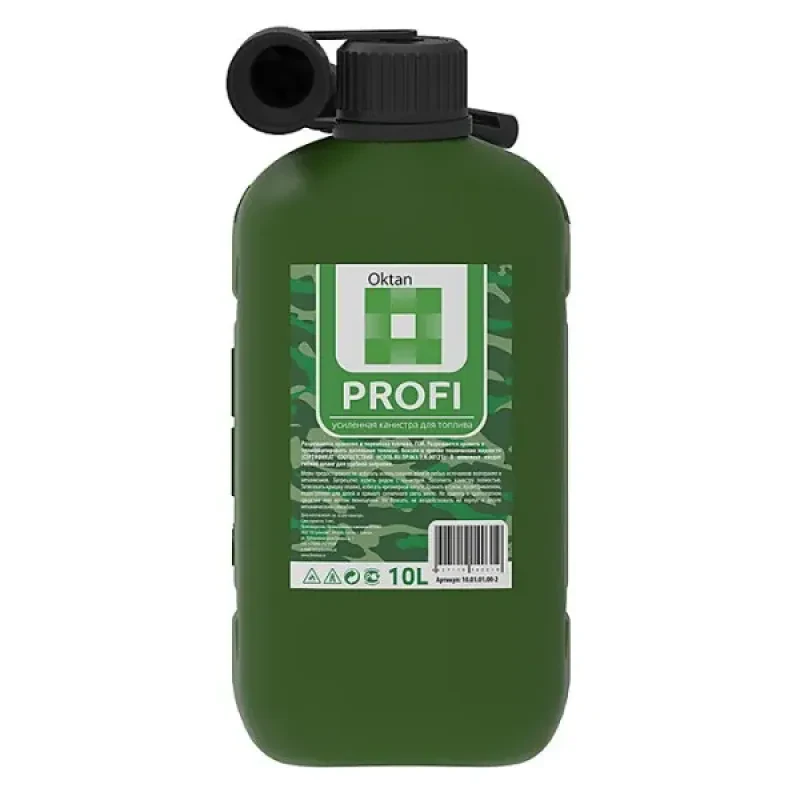 Oktan Канистра для бензина 10л с заливным устройством PROFI