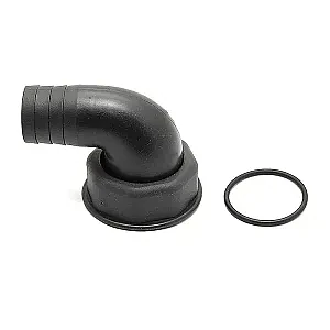 Патрубок заливной 35мм, пластик 6640_35