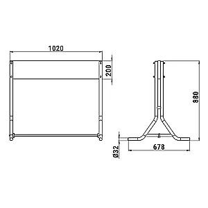 Стойка для 2-х ПЛМ 060102T