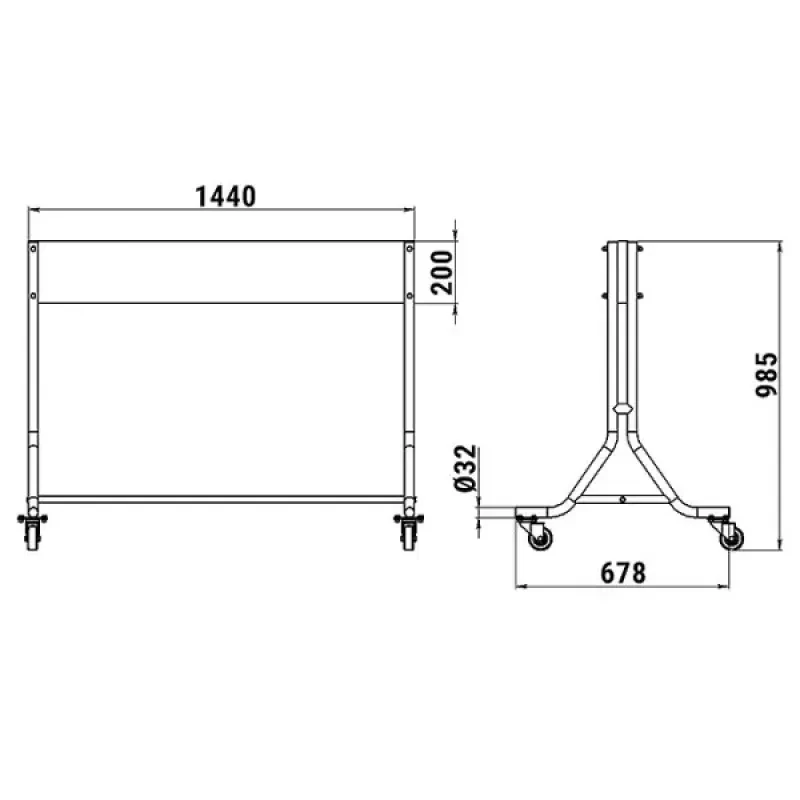 Техномарин Стойка для 3-х ПЛМ передвижная