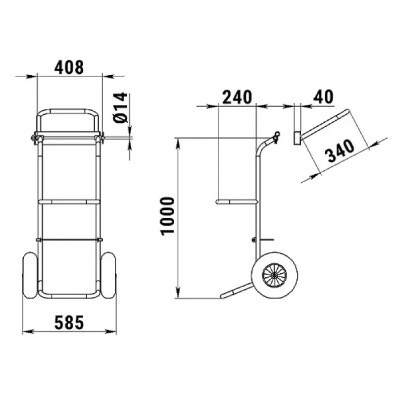 Техномарин Тележка для ПЛМ (свободная станина)