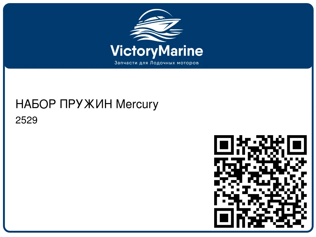 НАБОР ПРУЖИН Mercury 2529