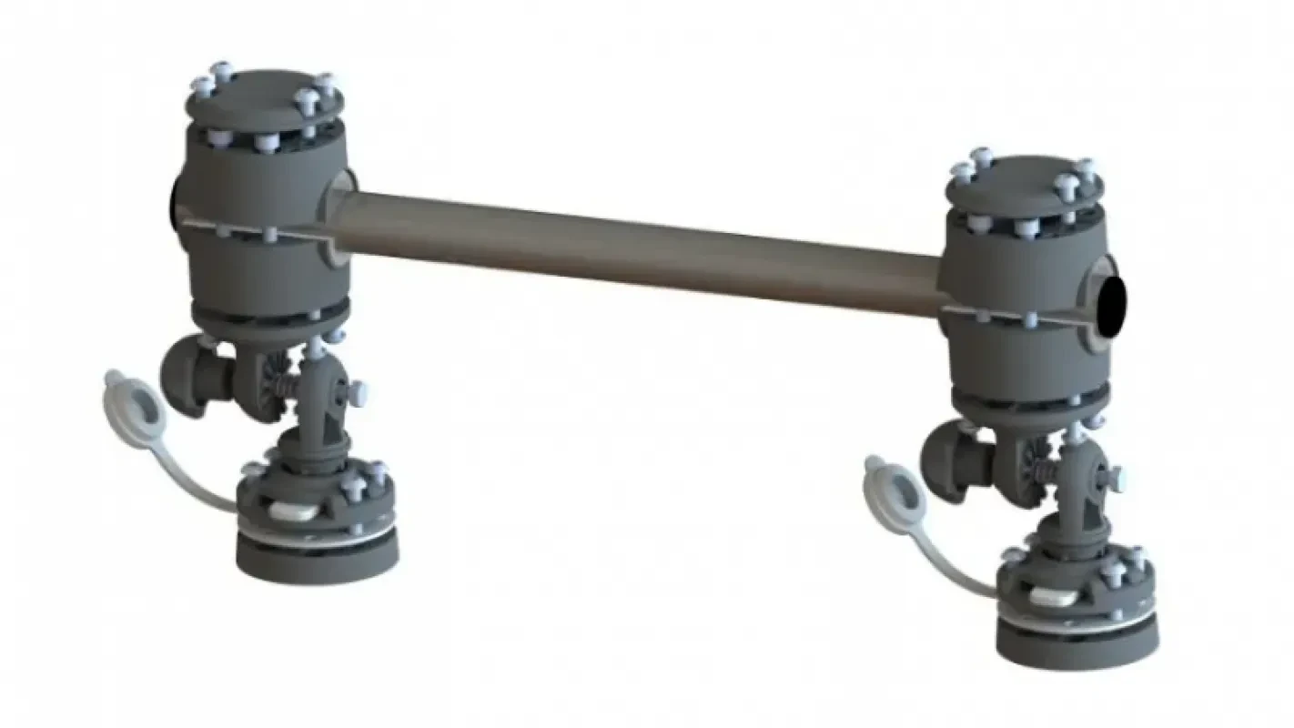 Техномарин Рейлинг быстросъемный с регулировкой угла наклона 400мм