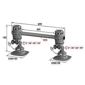 Рейлинг быстросъемный 600мм, на баллон НЛ 030218T