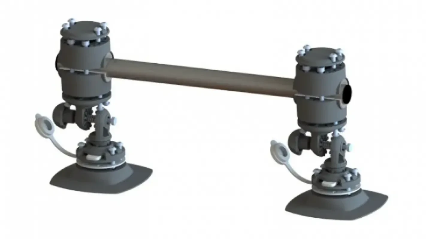 Техномарин Рейлинг быстросъемный 600мм, на баллон НЛ