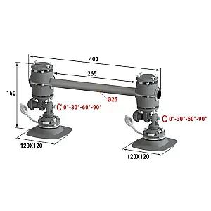 Рейлинг быстросъемный 400мм, на баллон НЛ 030217T