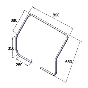 Консоль бортовая большая 030313T