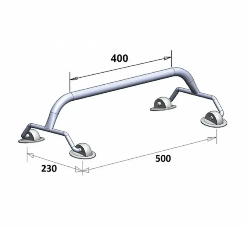 Техномарин Рейлинг 400 мм на баллон надувной лодки