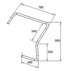 Консоль бортовая малая левая 030311T