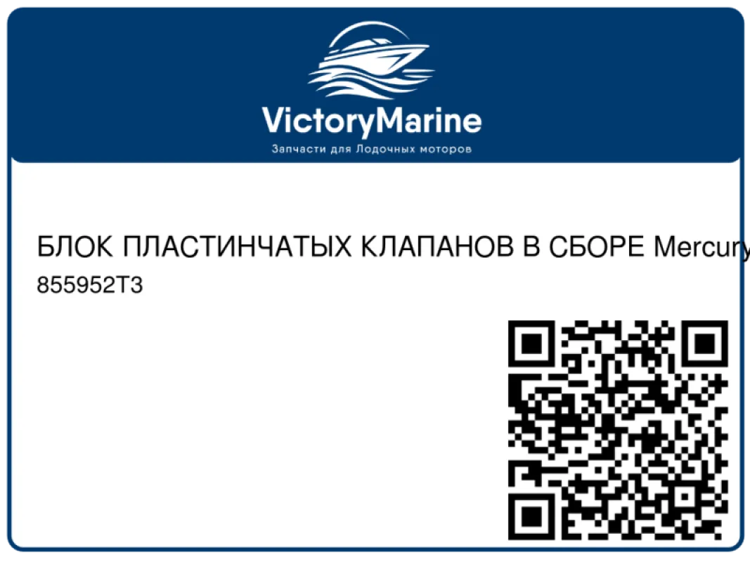 БЛОК ПЛАСТИНЧАТЫХ КЛАПАНОВ В СБОРЕ Mercury