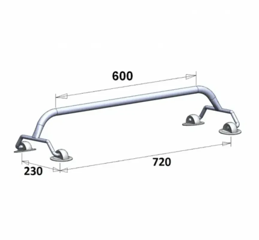Техномарин Рейлинг 600 мм на баллон надувной лодки
