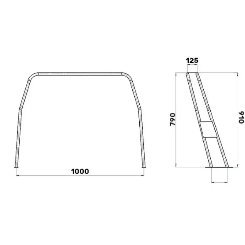 Техномарин Тарга троллинговая, малая 1000x910 мм.