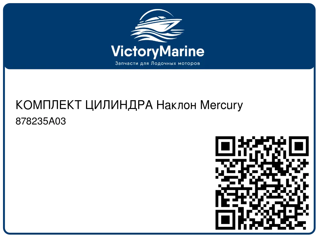 КОМПЛЕКТ ЦИЛИНДРА Наклон Mercury 878235A03