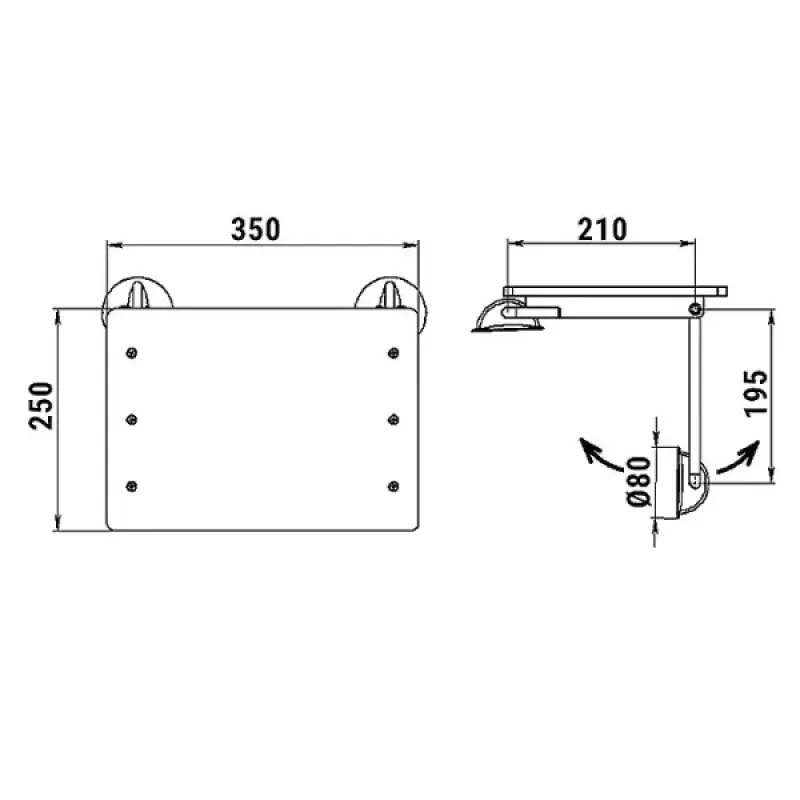Техномарин Столик на баллон надувной лодки