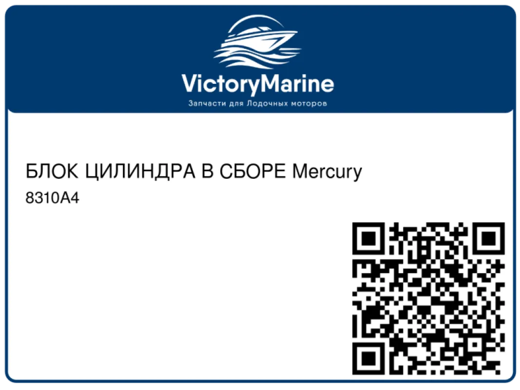 БЛОК ЦИЛИНДРА В СБОРЕ Mercury