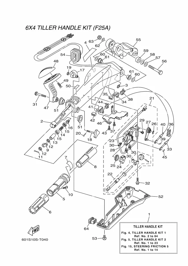 Набор рукояток румпеля 1