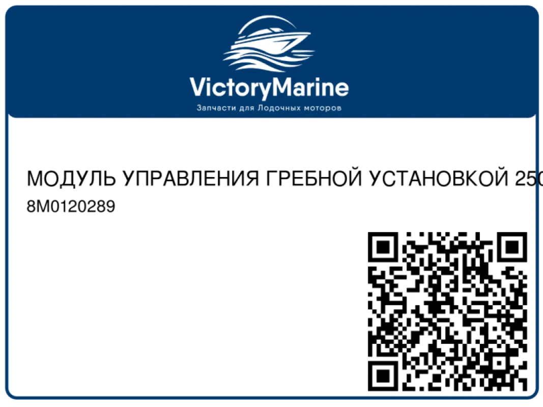 МОДУЛЬ УПРАВЛЕНИЯ ГРЕБНОЙ УСТАНОВКОЙ 250 (EPA 2-звезд.) (EU RCD-1) Mercury