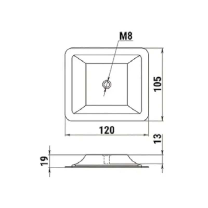 Техномарин Крепление на баллон НЛ под М8