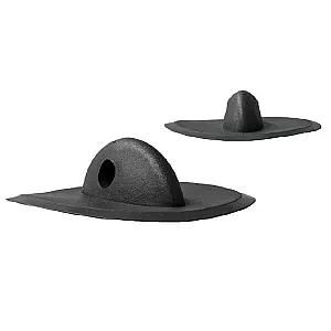 Рым леера 90x30 мм, поперечный, черный 171110A