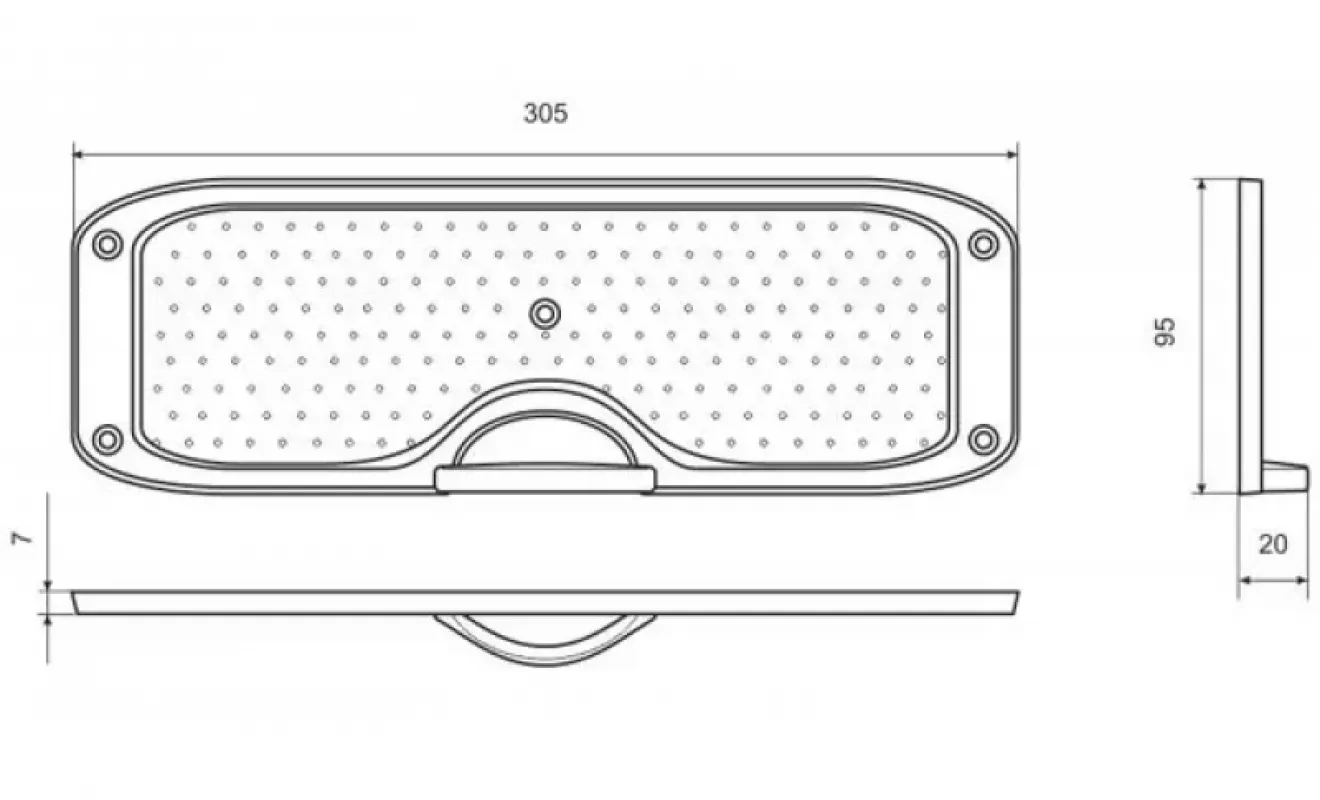 Badger Накладка на транец (металлическая)