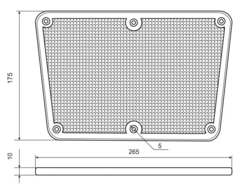 Badger Накладка на транец (пластиковая)
