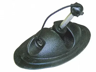 Уключина 240х120 мм, овальная, серая 171101M