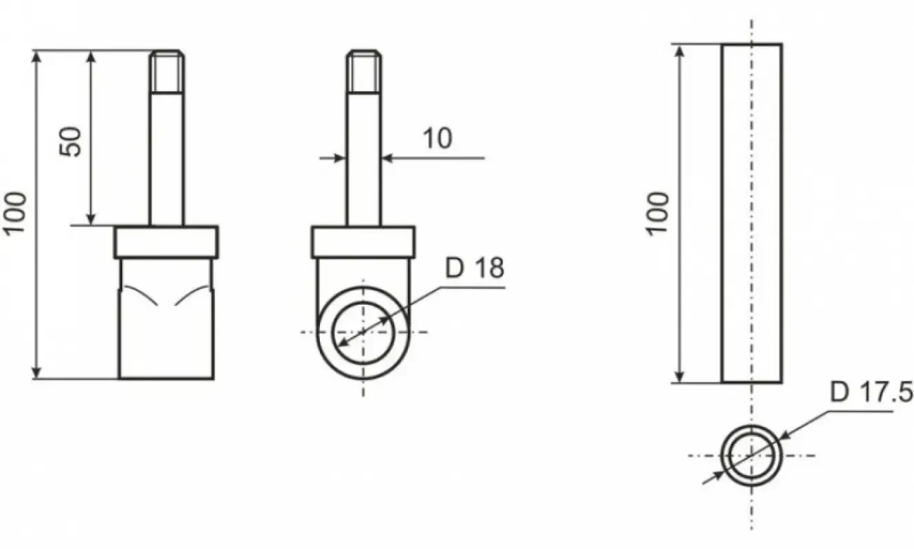 Уключина - поворотный шарнир