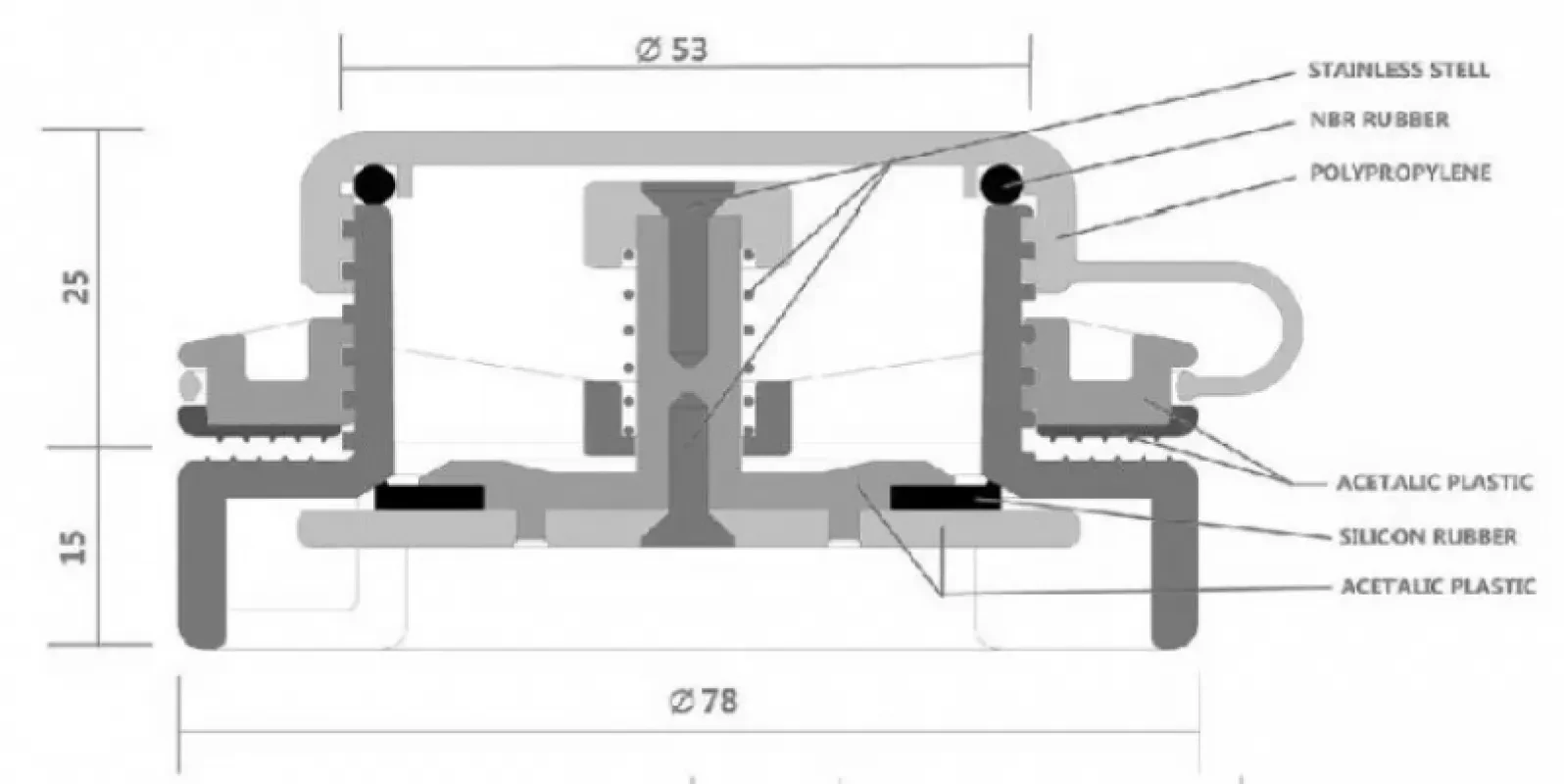 Воздушный клапан Bravo 260 H.V. чёрный