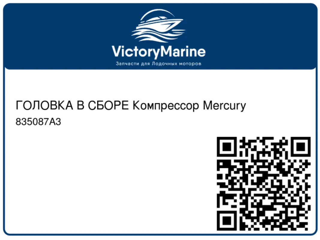 ГОЛОВКА В СБОРЕ Компрессор Mercury