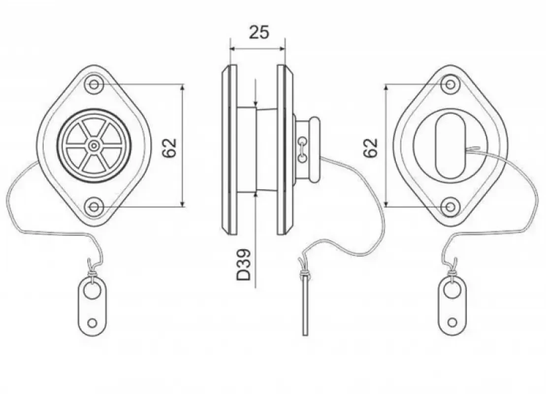 Badger Сливной клапан Classic Gray