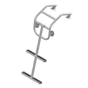 Трап дайверский для НЛ бортовым креплением, 2 серых ступени (ширина 325 мм.) 040116GT