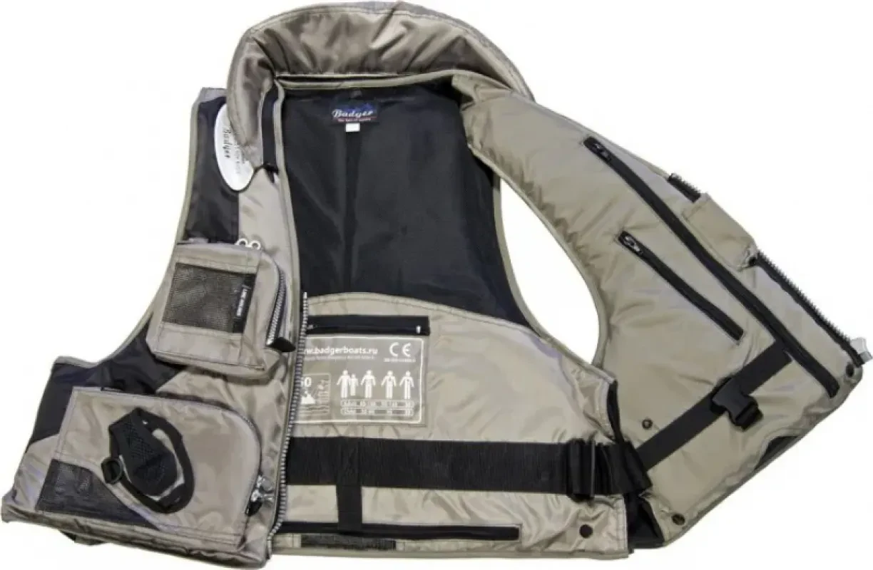 Жилет рыболовный (плавающий) Aqua Sport Grey