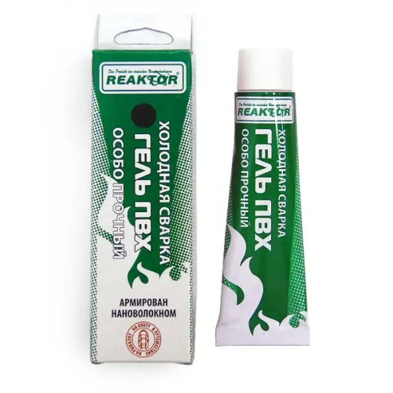 REAKTOR Армированная особопрочная "Гель-Заплатка", тёмно-серый