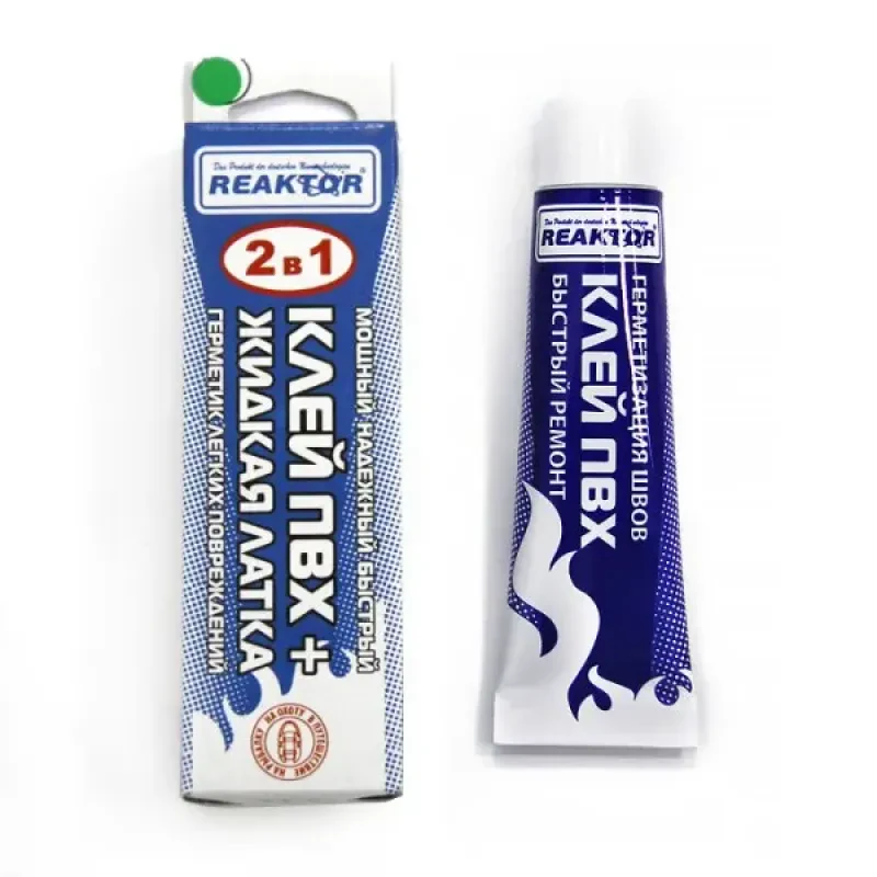 REAKTOR Жидкая латка-герметизатор + Клей ПВХ, хаки