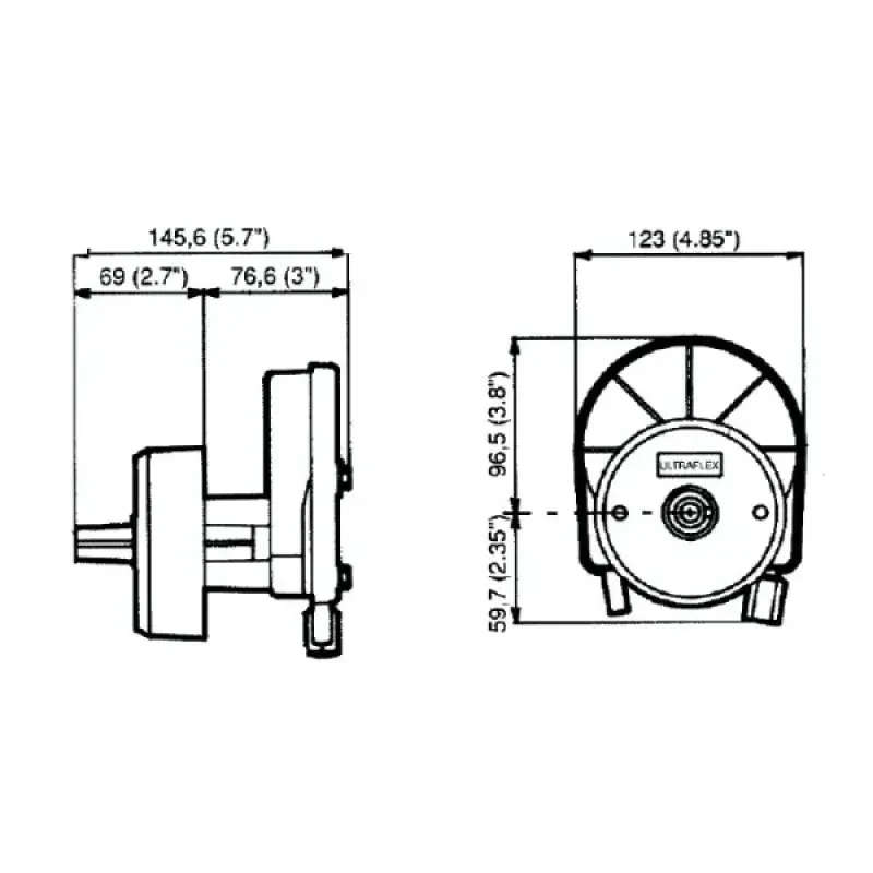 ULTRAFLEX Привод рулевой  (белый)
