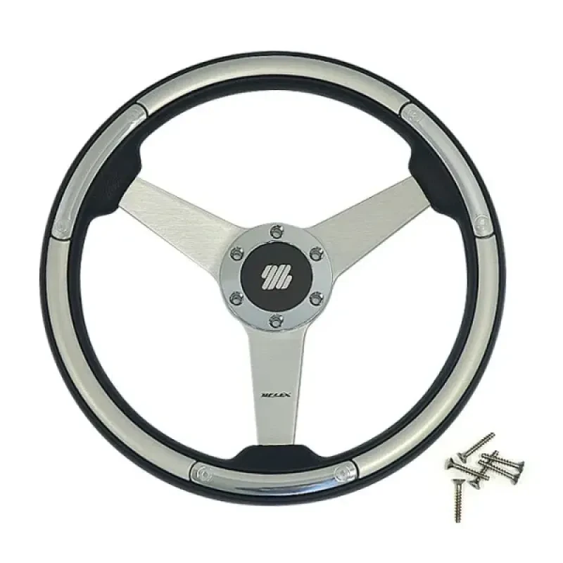 ULTRAFLEX Колесо рулевое  серебристое