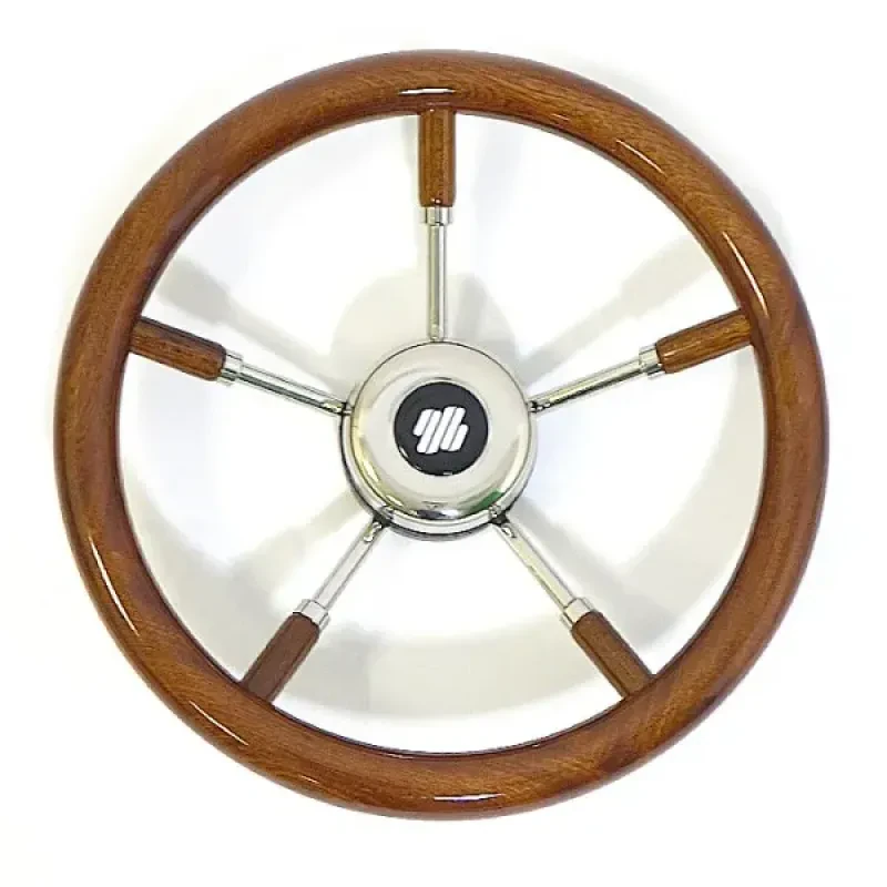 ULTRAFLEX Колесо рулевое  сталь, красное дерево