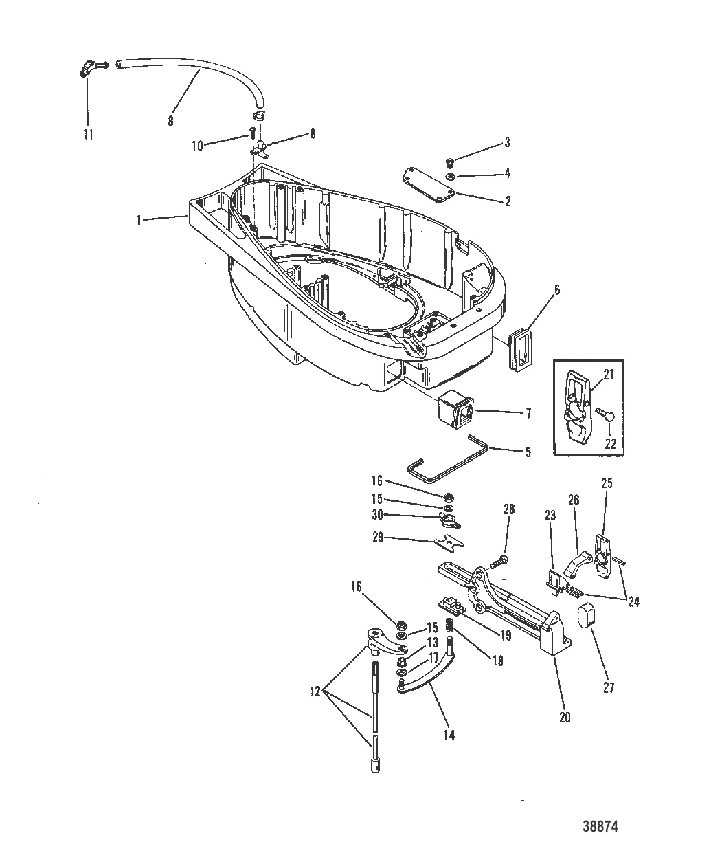 НИЖНИЙ КОЖУХ И МЕХАНИЗМ ПЕРЕКЛЮЧЕНИЯ ПЕРЕДАЧ