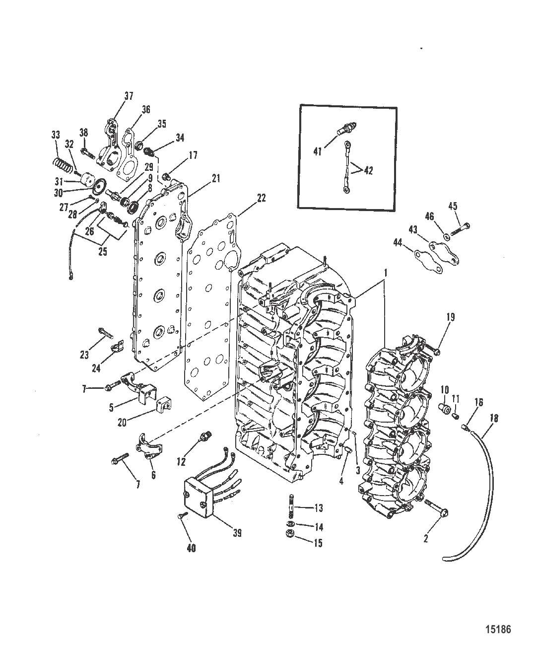Блок цилиндров и картер