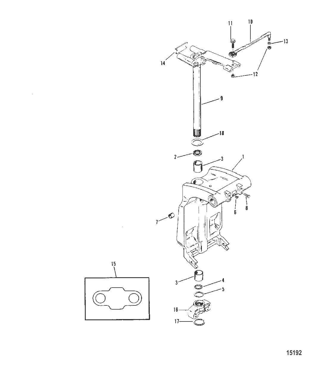 Шарнирный кронштейн и рычаг рулевого механизма (8709C6 / 818904C)