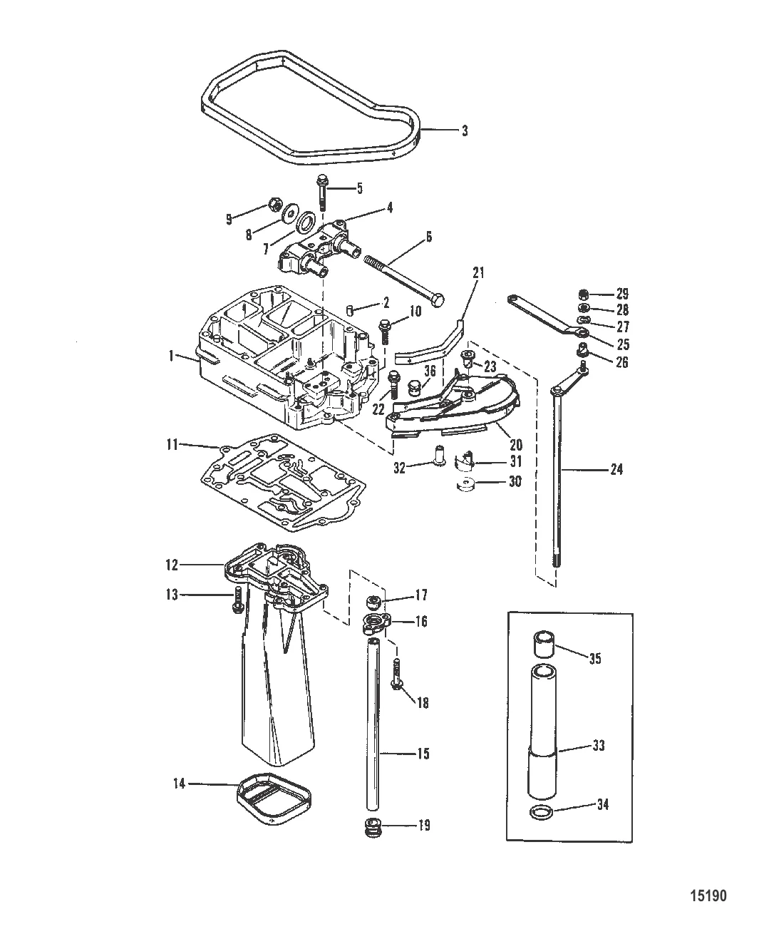 Пластина выхлопа