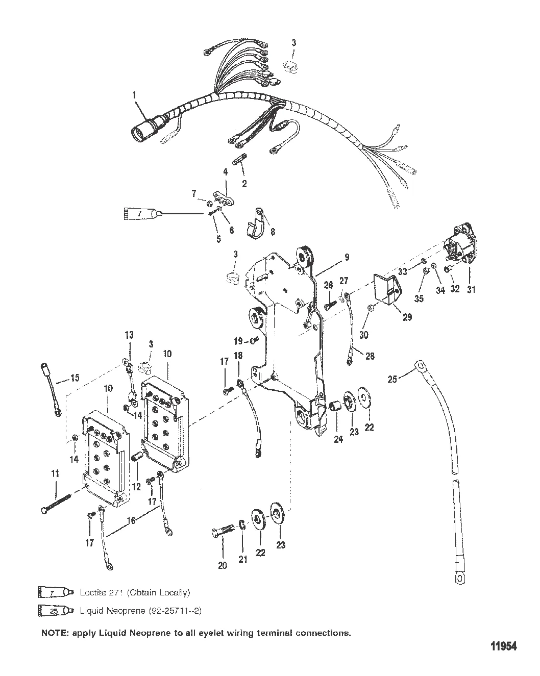 Электропроводка/электромагнит стартера