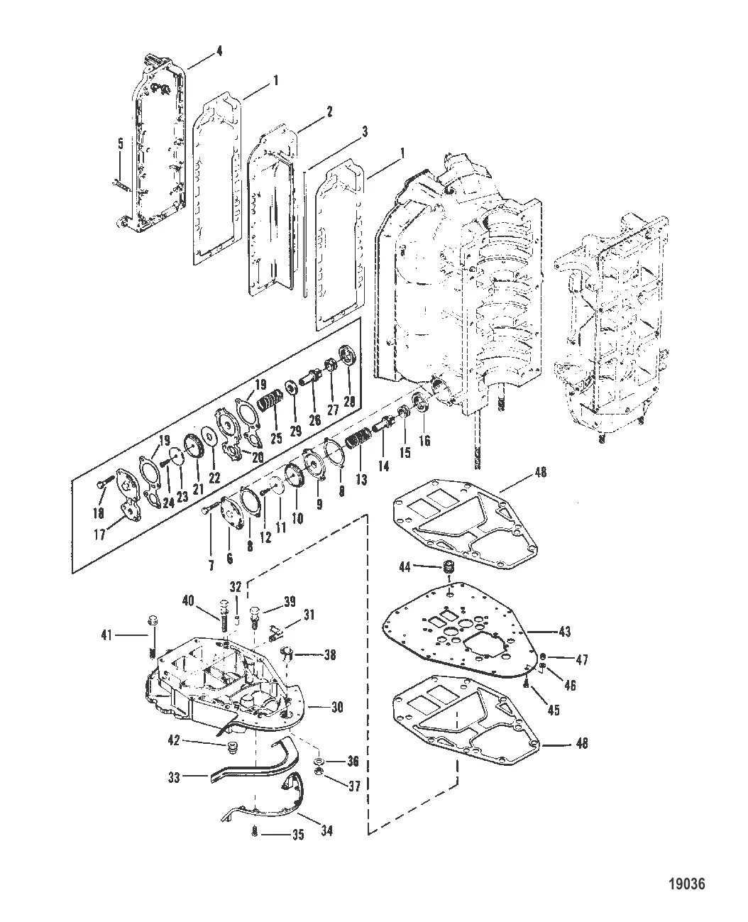 Выхлопной коллектор и пластина выхлопа