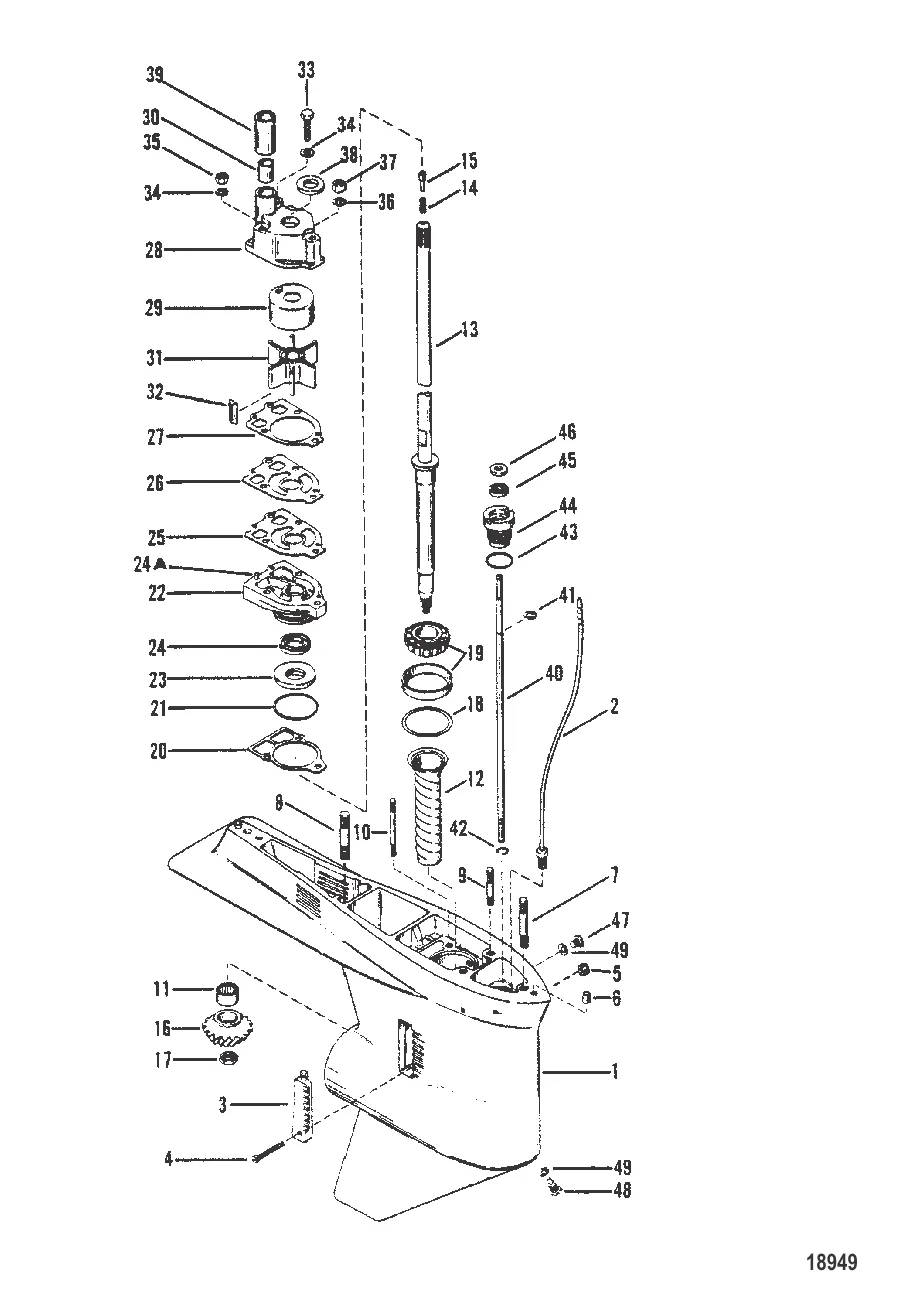 Картер редуктора (Ведущий вал)(без муфты ведущего вала)