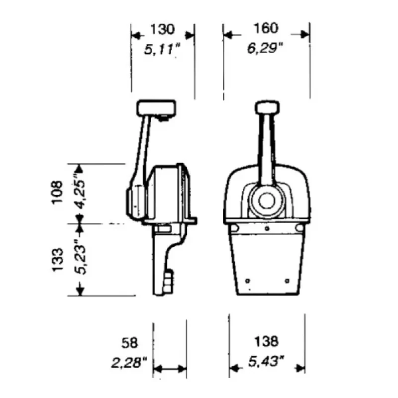 ULTRAFLEX Контроллер горизонтального крепления с тримом